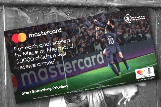 MasterCard levantó inesperadamente su campaña de alimentos basada en los goles del Mundial